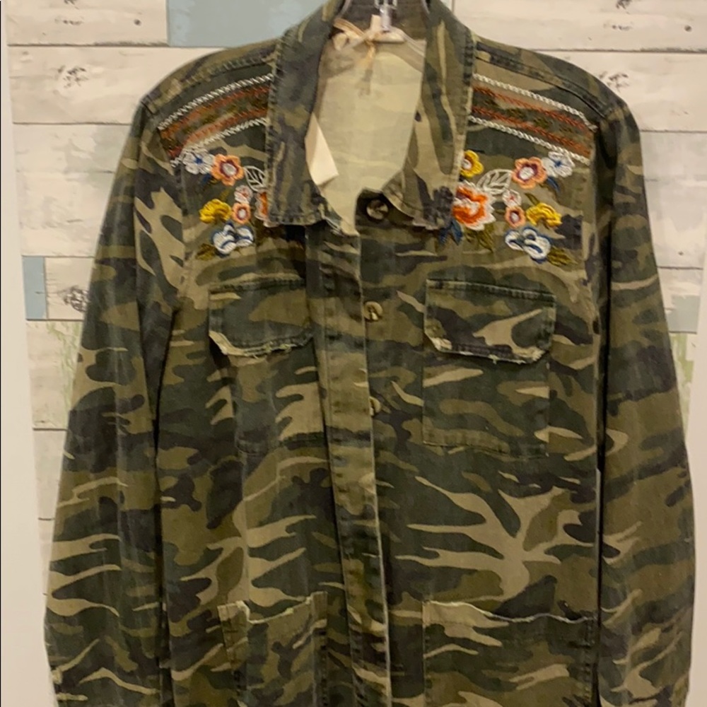 Floral army shirt